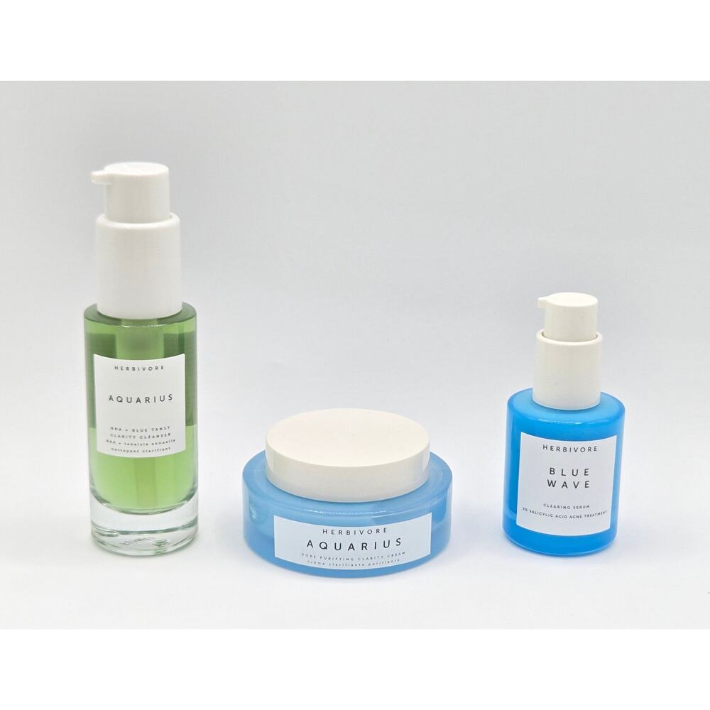 Herbivore Aquarius + Blue Wave Clarity Set – 3 Piece